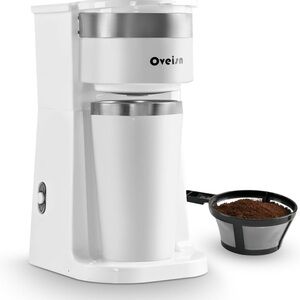 White Coffee Maker with Filter